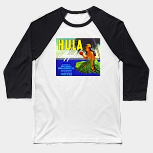 Hula Apples Brand Label Baseball T-Shirt